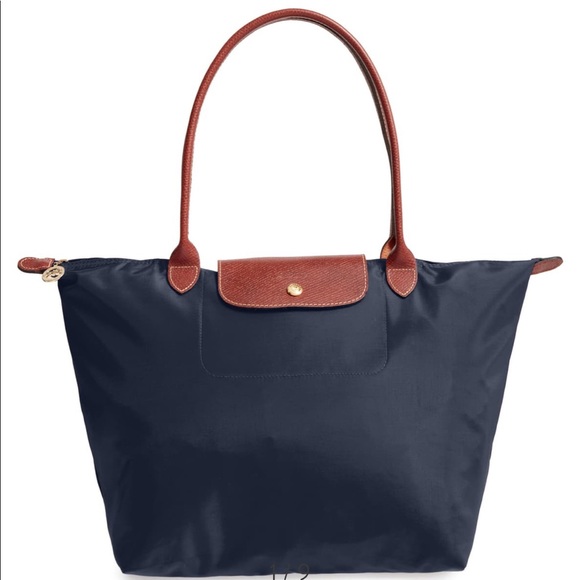 Longchamp Le Pliage L in Navy Blue - Picture 1 of 5